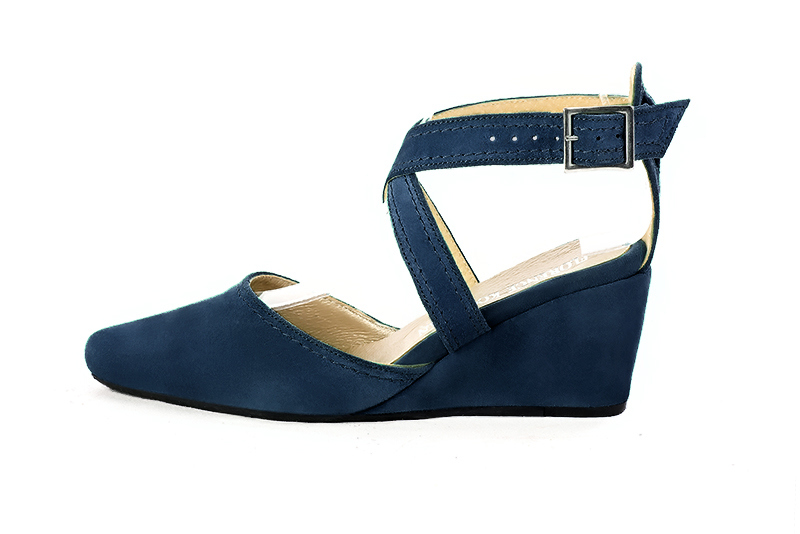 Cole haan navy blue wedges on sale